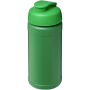 Baseline 500 ml recycled sport bottle with flip lid - Green/Green