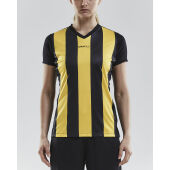 *Progress stripe jersey wmn bla/Swe.yel s