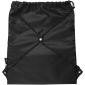 Adventure gerecyclede geïsoleerde tas met trekkoord 9L - Zwart