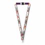 Polyester keycord met gesublimeerde satijnen overlay