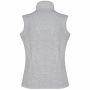Bodywarmer van microfleece dames ash heather 3XL