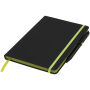 Noir Edge medium notitieboek - Zwart/Lime Noir Edge medium notitieboek - Zwart/Lime