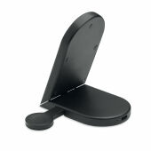 ELASTI - Opvouwbare 3-in-1 lader 15W - Zwart