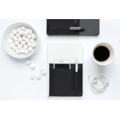 A5 Deluxe notitieboek met slimme opbergvakken, zwart