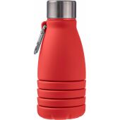 Siliconen opvouwbare drinkfles Erin 550 ml rood