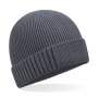 Biologisch katoenen muts met technische patch Graphite Grey One Size