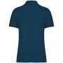 Ecologische herenpolo in piquétricot Peacock Blue 4XL
