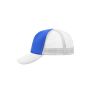 5 Panel Polyester Mesh Cap royal/white one size