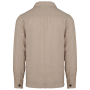 Verwassen herenoverhemd in linnen Washed Linen Sand S