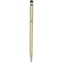 Ore aluminium balpen met stylus (blauwe inkt) - Champagne