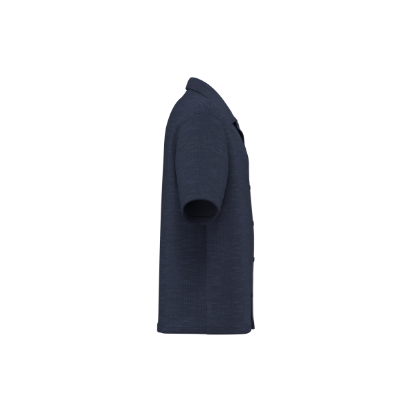 Strukturierte Kurzarm-Herrenhemd Navy Blue S Strukturierte Kurzarm-Herrenhemd Navy Blue S