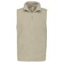 Bodywarmer van microfleece heren beige 5XL