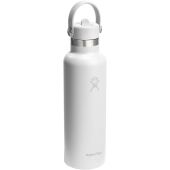 Hydro Flask Standard Mouth 621 ml geïsoleerde roestvrijstalen waterfles - Wit