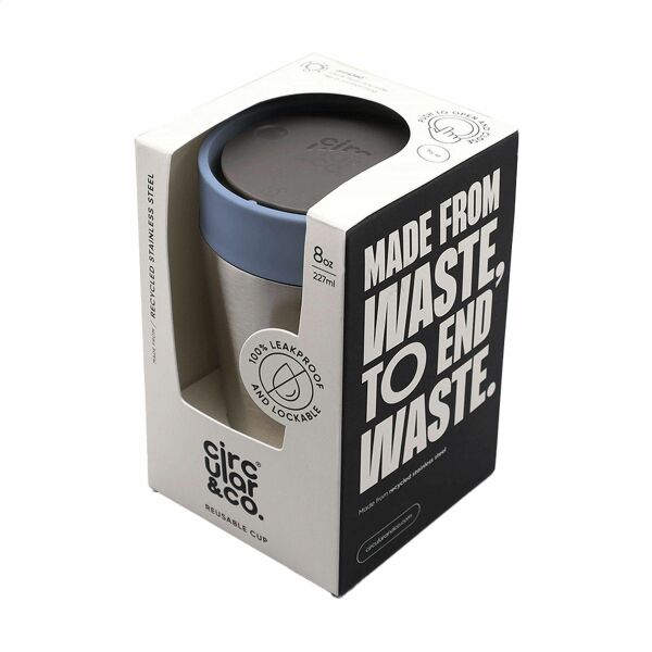 Circular&Co Recycled Stainless Steel Coffee Cup 227 ml - blau Circular&Co Recycled Stainless Steel Coffee Cup 227 ml - blau