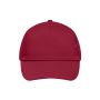 5 Panel Promo Cap Lightly Laminated wine one size