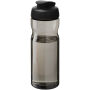 H2O Active® Eco Base drinkfles van 650 ml met klapdeksel - Zwart/Houtskool H2O Active® Eco Base drinkfles van 650 ml met klapdeksel - Zwart/Houtskool