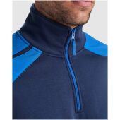 Maverick 280 g/m2 herentrui met halve rits - Marineblauw/Koningsblauw - S Maverick 280 g/m2 herentrui met halve rits - Marineblauw/Koningsblauw - S