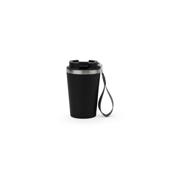 SPITZ. Roestvrijstalen reisbeker (90% rSS) met dubbele wand en matte afwerking 460 mL
