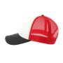 RAPPER-S, WHITE/RED/BLACK, One size, ATLANTIS HEADWEAR