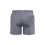 Ecologische gestreepte herenzwemshort White / Navy Blue Stripes XXL
