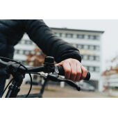 Bike Finder Dual RCS fietsbel met wereldwijde locatiebepalin, zwart