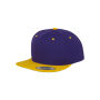 Classic snapbackpet in twee kleuren PURPLE / GOLD One Size