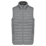 Men’s lightweight sleeveless down jacket Marl Silver 4XL