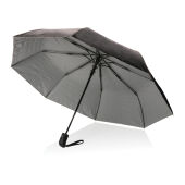 21 "Impact AWARE ™ RPET 190T Pongee tweekleurige miniparaplu, zilver