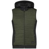 olive-melange/black