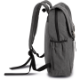 Rugzak van canvas met klep Washed Dark Grey One Size