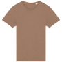 Afgewassen uniseks T-shirt korte mouwen Washed Cream Coffee 3XL