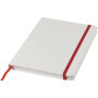 Spectrum A5 notitieboek met gekleurde sluiting - Wit/Rood Spectrum A5 notitieboek met gekleurde sluiting - Wit/Rood