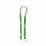 Polyester Pantone-gematchte zeefdruk keycord met 2 clips