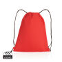 Impact AWARE™ RPET 190T rugzak met trekkoord, rood