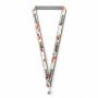 Polyester keycord met gesublimeerde satijnen overlay