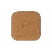Square cork Wireless charger 5W - Natuur