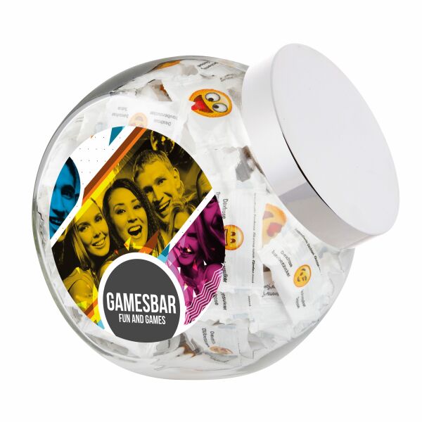 Glazen snoeppot 2 liter