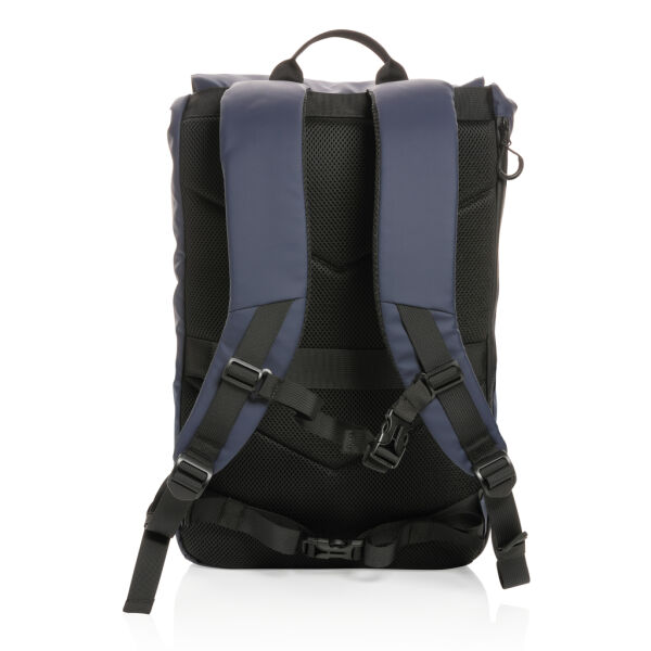 Impact AWARE™ RPET waterbestendige 15.6" laptoprugzak, donkerblauw Impact AWARE™ RPET waterbestendige 15.6" laptoprugzak, donkerblauw