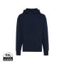Iqoniq Yoho gerecycled katoen relaxed hoodie, donkerblauw (M)