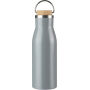 Gerecycled roestvrijstalen fles Aline grijs