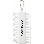 Gerecycled ABS golf tee-set Aveline wit