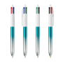 BIC® 4 Colours® Bicolor 4 Colours Bicolor BP LP Turquoise_UP and RI white