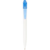 Transparant blauw/Wit