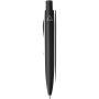 Ramin mini balpen van gerecycled plastic (blauwe inkt) - Zwart
