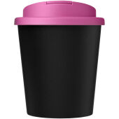 Americano® Espresso Eco 250 ml gerecyclede beker met knoeibestendig deksel - Zwart/Magenta