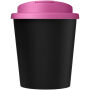 Americano® Espresso Eco 250 ml gerecyclede beker met knoeibestendig deksel - Zwart/Magenta Americano® Espresso Eco 250 ml gerecyclede beker met knoeibestendig deksel - Zwart/Magenta
