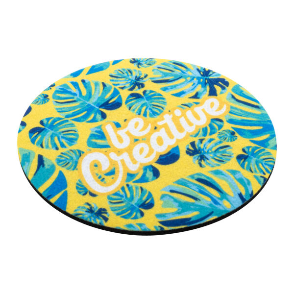 CreaFelt Drink Plus - Custom made RPET-vilten onderzetter, cirkel