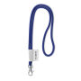 Polyester 2-kleurige koord-lanyard met full color label