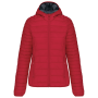 Ladies' lightweight hooded padded jacket Red XL Ladies' lightweight hooded padded jacket Red XL