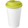 Americano® Eco 350 ml gerecyclede beker met spill-proof deksel - Lime/Wit
